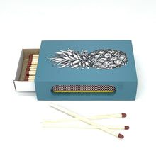 Load image into Gallery viewer, NEW Hand-Painted Petrol Blue Pineapple Matchbox Holder