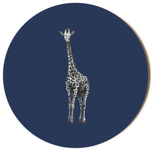 Navy Giraffe Placemat