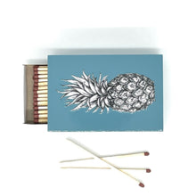 Load image into Gallery viewer, NEW Hand-Painted Petrol Blue Pineapple Matchbox Holder