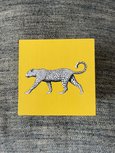 Load image into Gallery viewer, Mustard Yellow Leopard Tissue Box