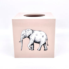Load image into Gallery viewer, Pale Pink Elephant Tissue Box