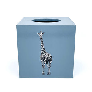 Slate Blue Giraffe Tissue Box