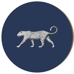 Navy Leopard Placemat